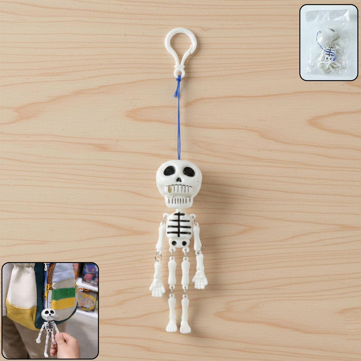 Hanging Skeleton Doll Keychain (1 Pc) - Image 1