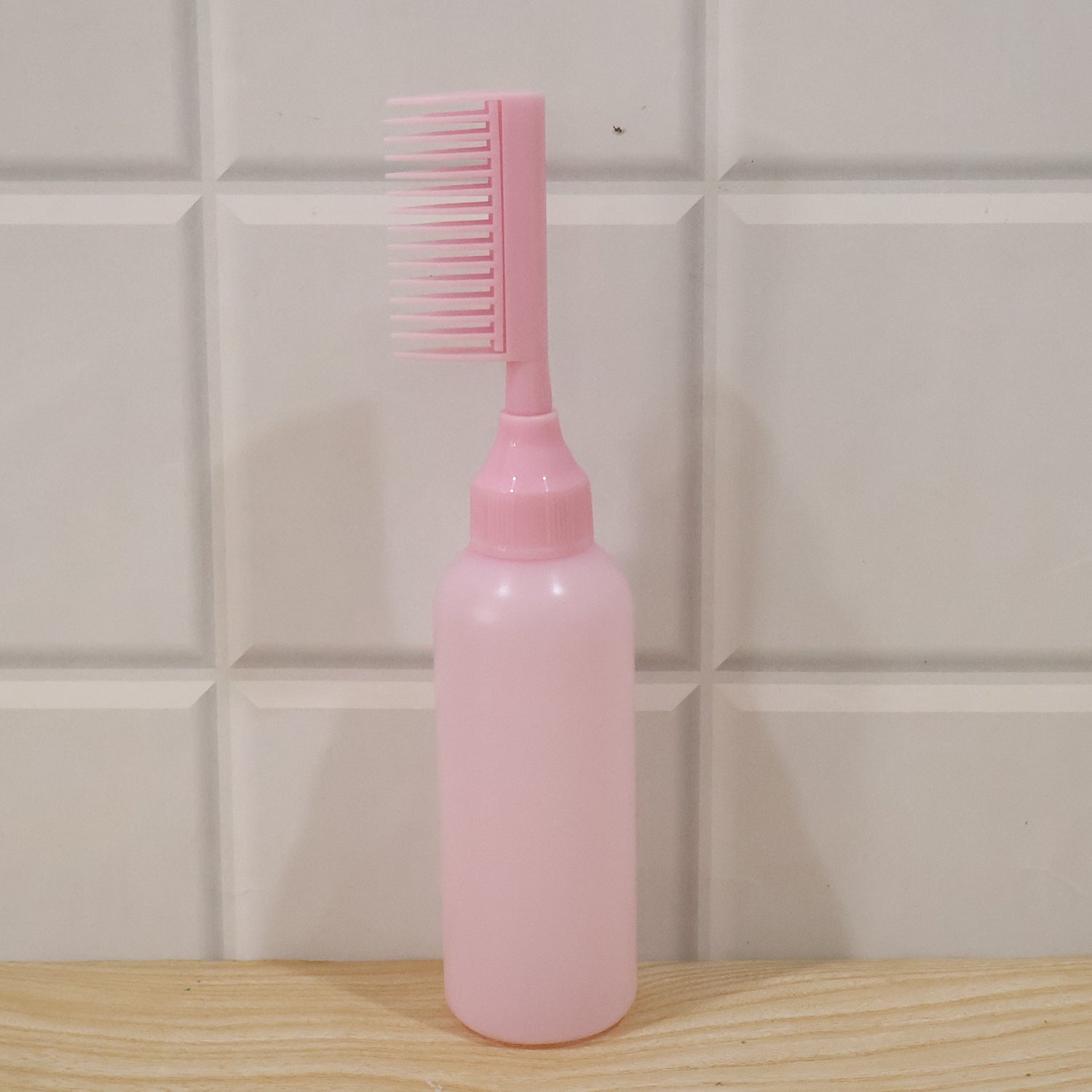 2 In 1 Hair Oil Applicator Bottle With Scalp Comb For Root Care (1 Pc)