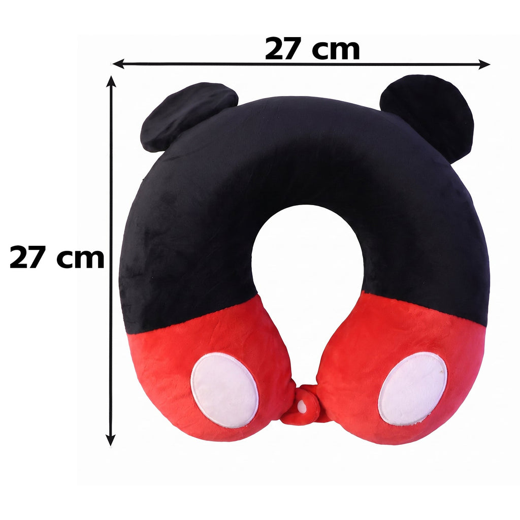 U-shaped Travel Neck Pillow Cute Character Soft Plush Pillow With Ears (1 Pc)
