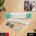 9431 Slideway Adjustable Hook Wall Adhesive Hook Plastic High Quality Hooks For Home   Bathroom Use