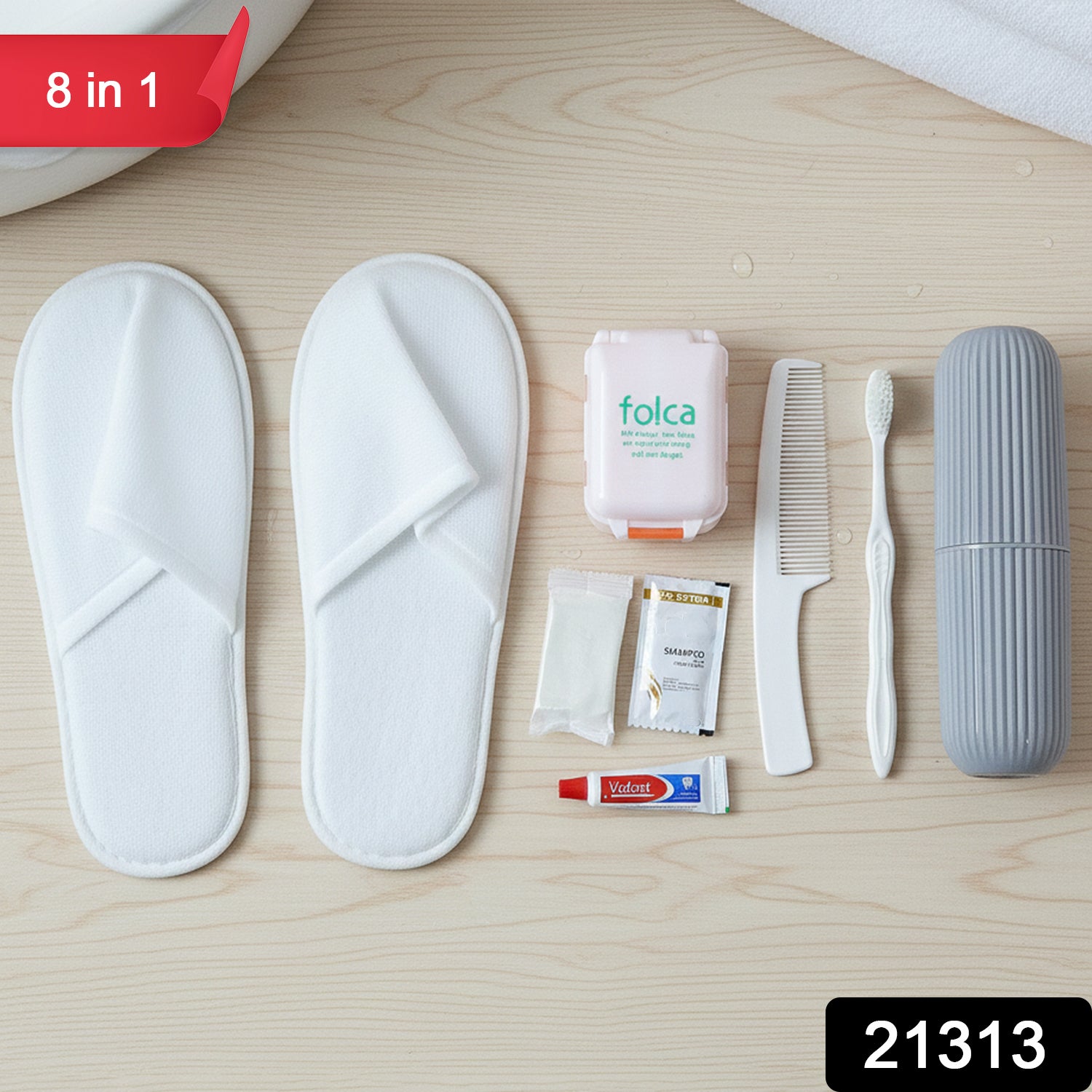 8 In 1 Compact Travel Grooming Kit (1 Set)