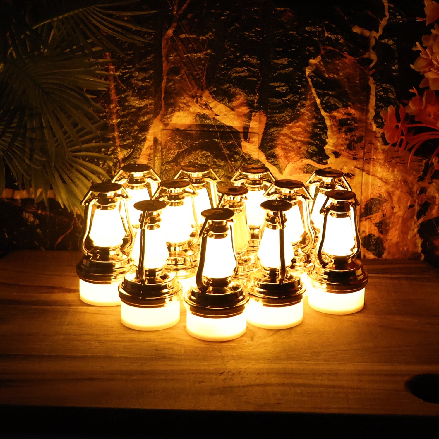 Decorative Vintage Lantern Style Flameless Led Candles (12 Pc)