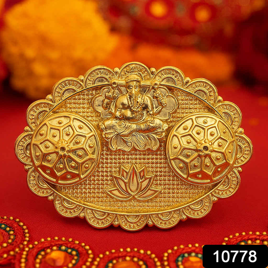 Ganesh Embossed Rolichawal Kumkum Chopra - (1 Pc)