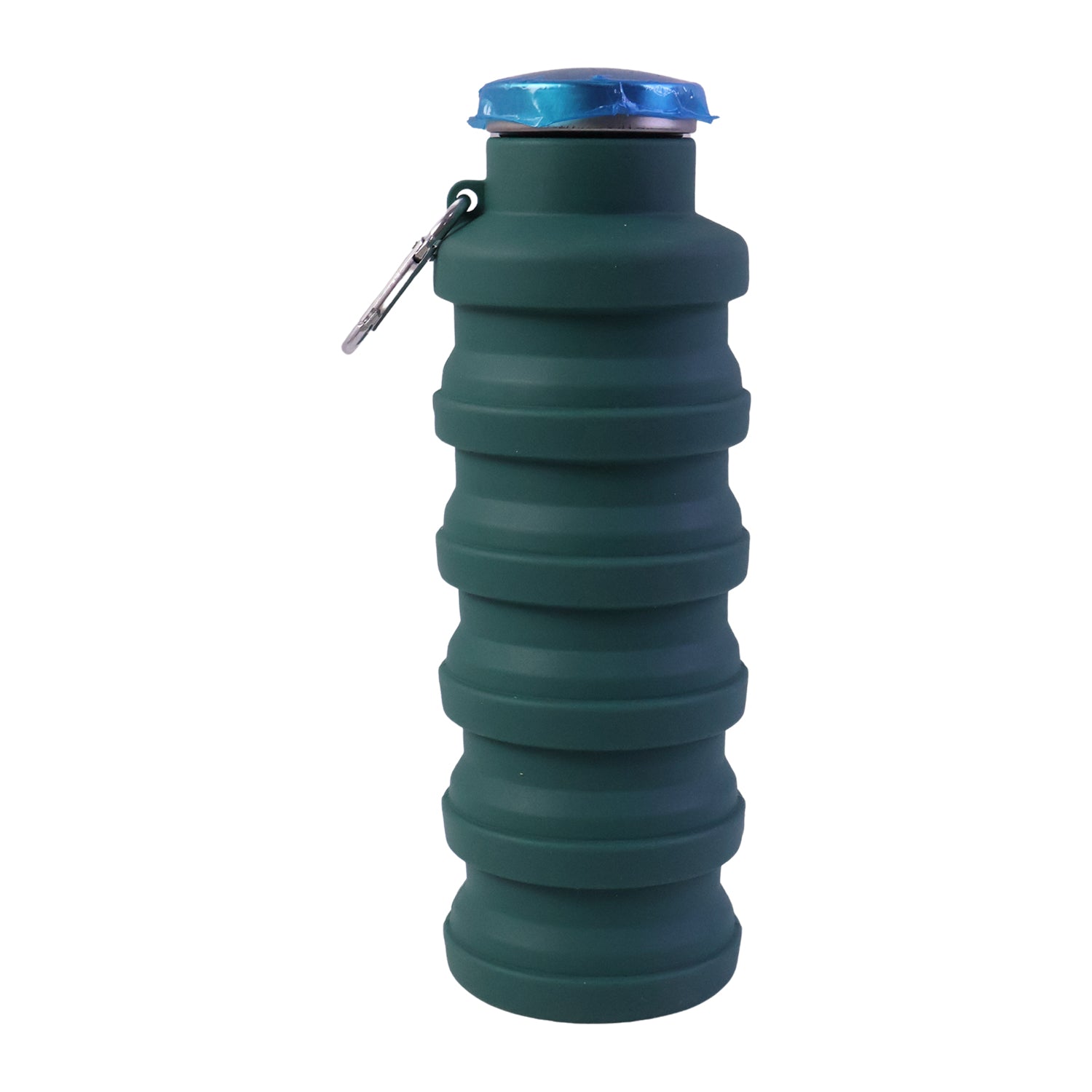Silicone Foldable Collapsible Leak Proof Travel Sports Water Bottle 500ml (1 Pc)