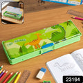 Cute Animal-themed Kids Pencil Compass With Secure Lid (1 Pc)