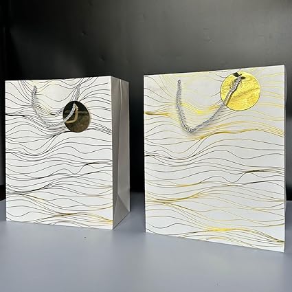 Random Colour Big Size Paper Bag With Handle 32 x 26 x 12 cm Gift Paper bag, Carry Bags, gift bag, gift for Birthday, gift for Festivals, Season's Greetings and other Events - Image 12
