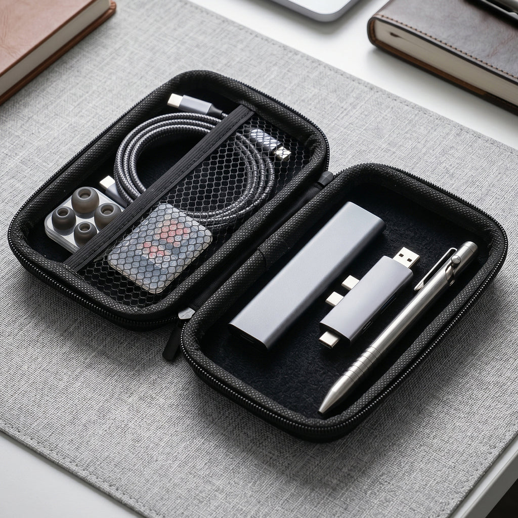 Multipurpose Hard Shell Travel Zipper Case (1 Pc Only Case Included)