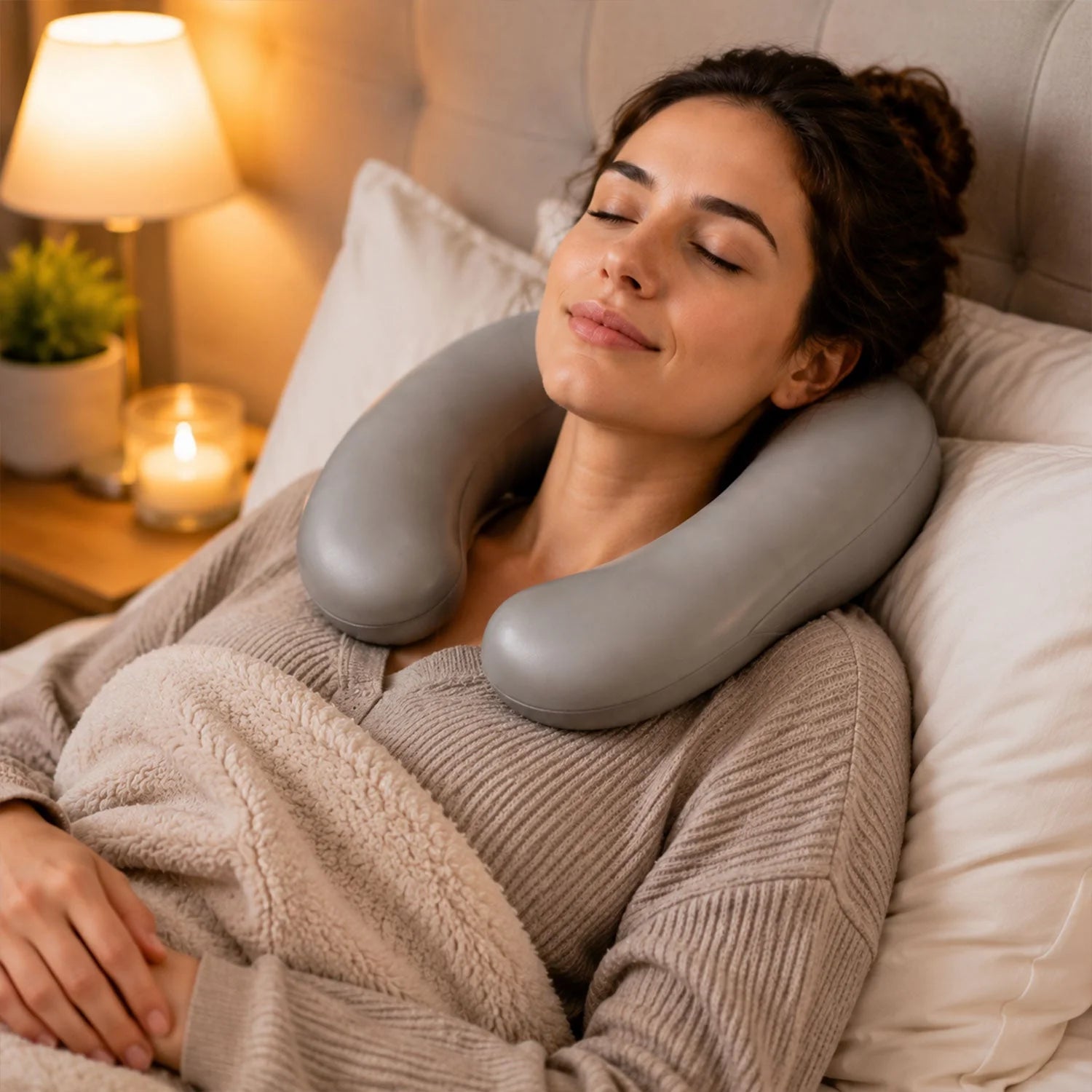 U Shape Hot Water Bottle Bag For Neck And Shoulder Pain Relief Warmth (1 Pc)