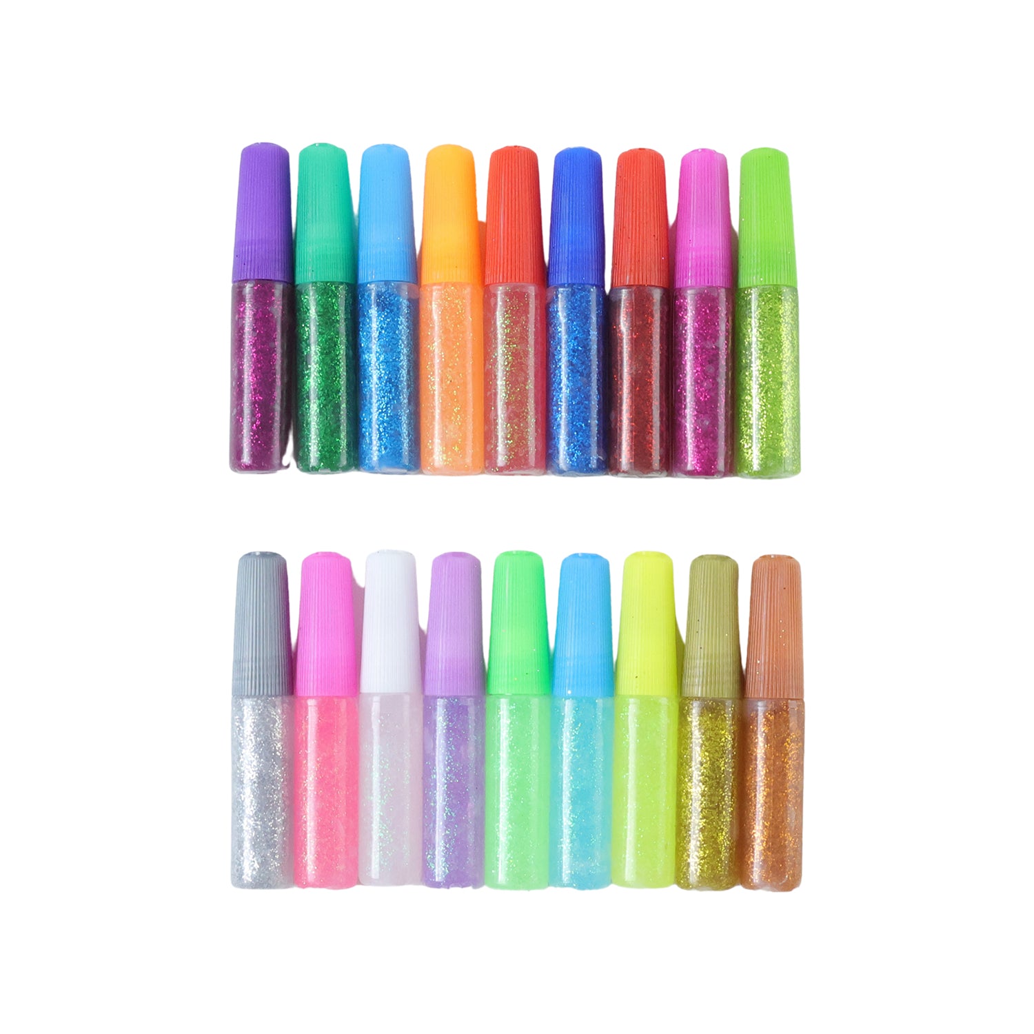 18 Assorted Color Glitter Glue Pens Set For Art  Craft Decoration