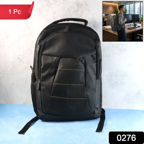 0276 Polyester Black Laptop Bag