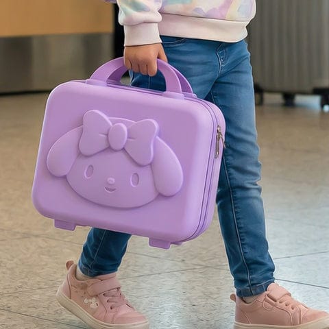 3-digit Number Lock Kids Bear-shaped Hard Shell Storage Carry Case With Handle