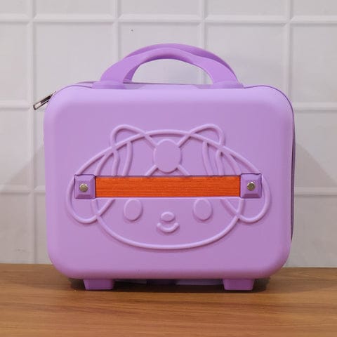 3-digit Number Lock Kids Bear-shaped Hard Shell Storage Carry Case With Handle
