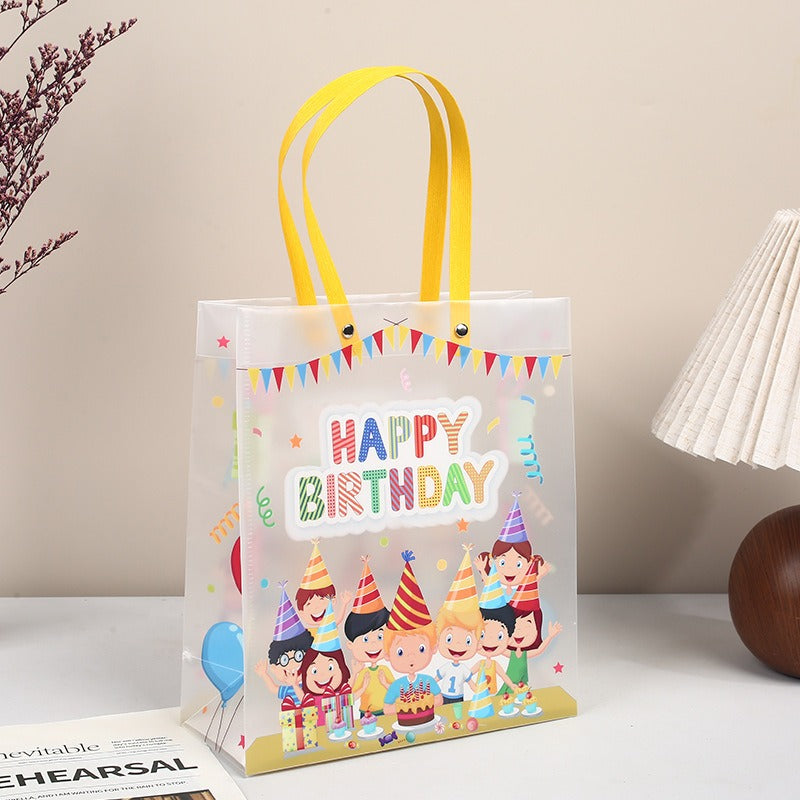 Birthday Theme PVC Gift Bag with Handle | Reusable Return Gift & Hamper Bag | 22×9×25 CM - Image 10