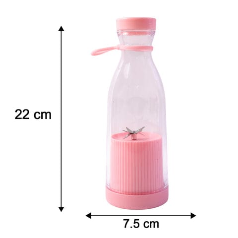 5334 Blender Portable Juicer For Smoothie  Juice  Vegetable Shakes With 4 Blades Wireless Charging Mini Personal Size Mixer Bottle Grinder 400 Ml Multicolor