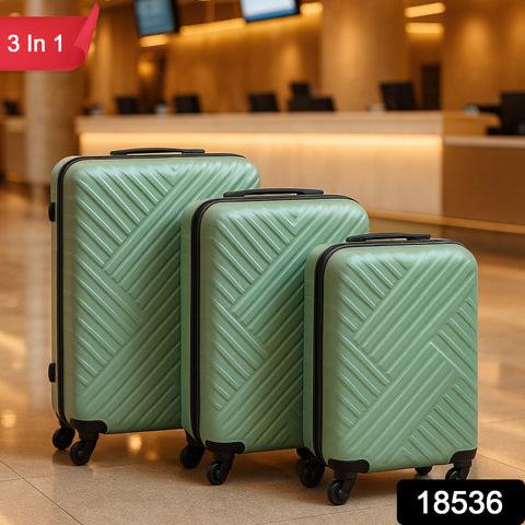 Big 3 In 1 Luggage With Wheels Travel Suitcases Set (4 Pcs Set  Different Size)