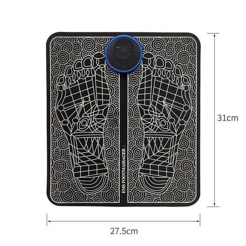 6931  Ems Foot Massager Electric Feet Massager Deep Kneading Circulation Foot Booster For Feet And Legs Muscle Stimulator Folding Portable Electric Massage Machine