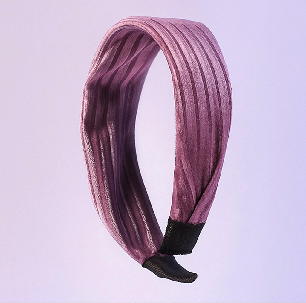 Womens Ribbed Texture Knot Design Hairband (1 Pc  Mix Design)