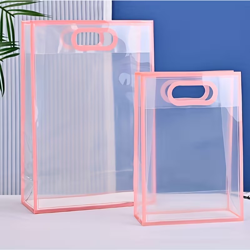 pack of 12pcs Big Size (30 X 12 X 40 CM) Transparent Bag Goodie Bags, Clear Gift Bag, Hamper Bag,Carry Bags,Shopping Gift Bag,Gifting,Presents,Return Gifts,Birthday,Festivals,Events