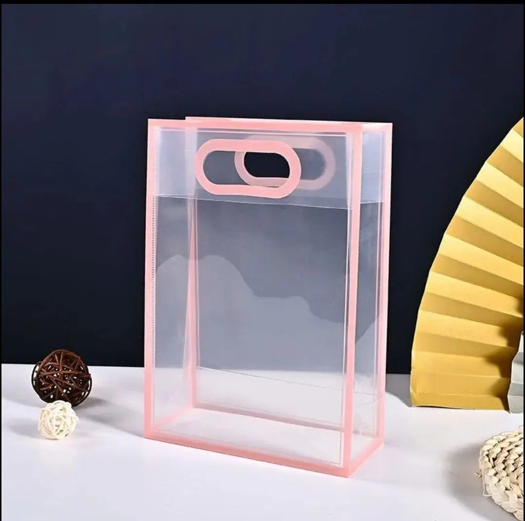 Small Size ( 18 X 8 X 26 CM )Transparent Bag Goodie Bags, Clear Gift Bag, Hamper Bag,Carry Bags,Shopping Gift Bag,Gifting,Presents,Return Gifts,Birthday,Festivals,Events - Image 4