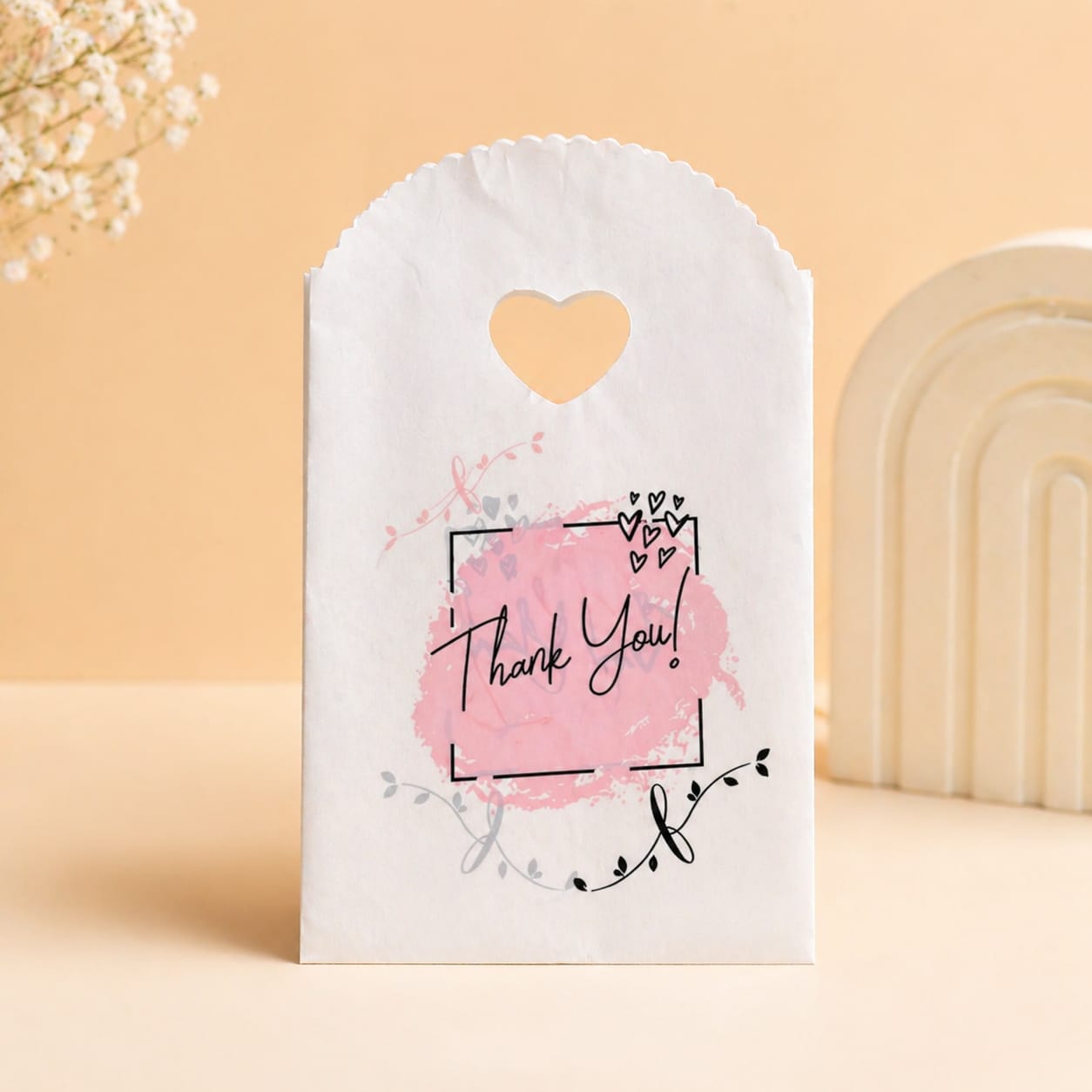 Printed Korean Gift Pouch (19 x 14 cm) | Cute Designer Packaging Bags for Chocolates, Return Gifts & Small Hampers | Assorted Designs Available - Image 1