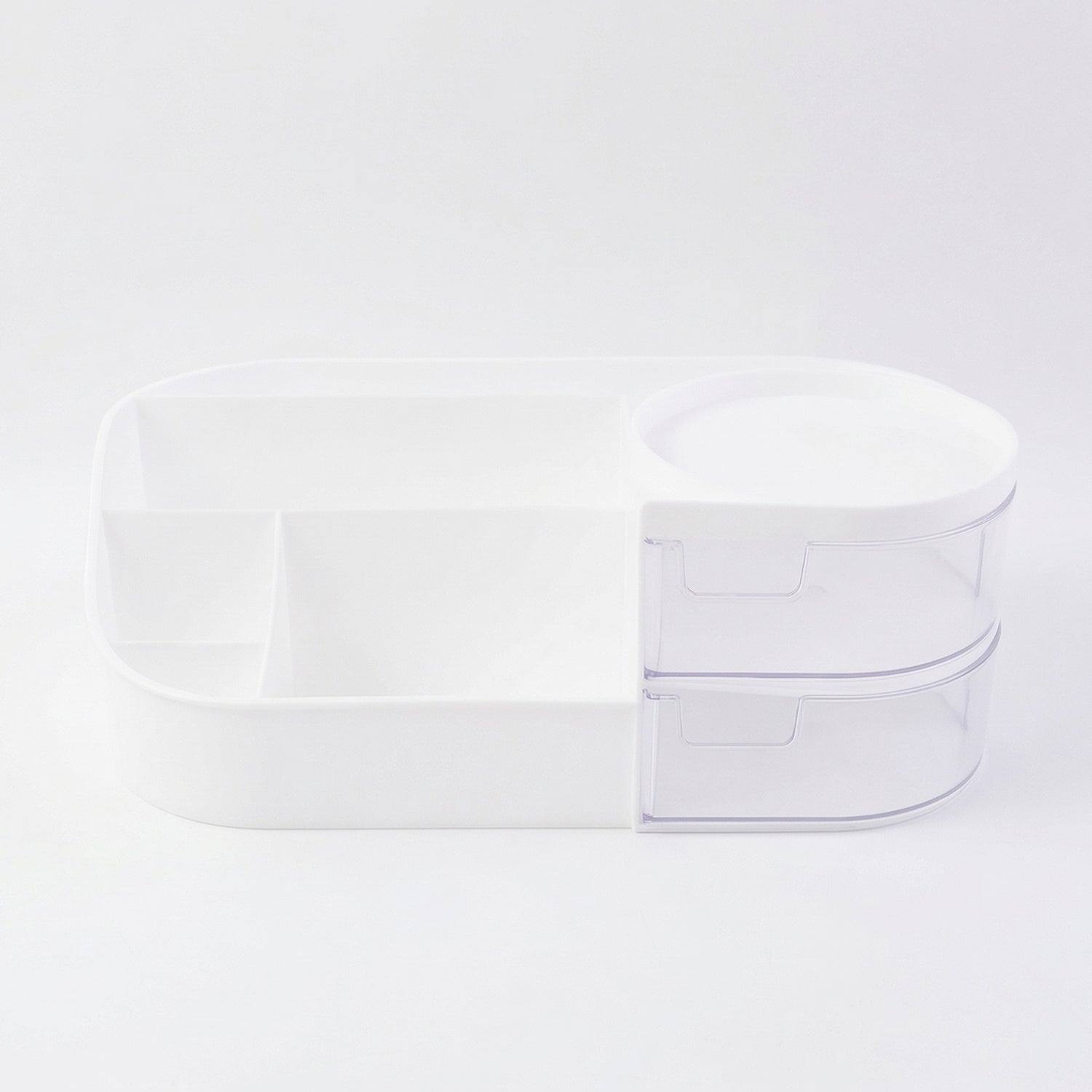 Multipurpose Cosmetic Makeup Organizer Storage Box (1 Pc White Color)