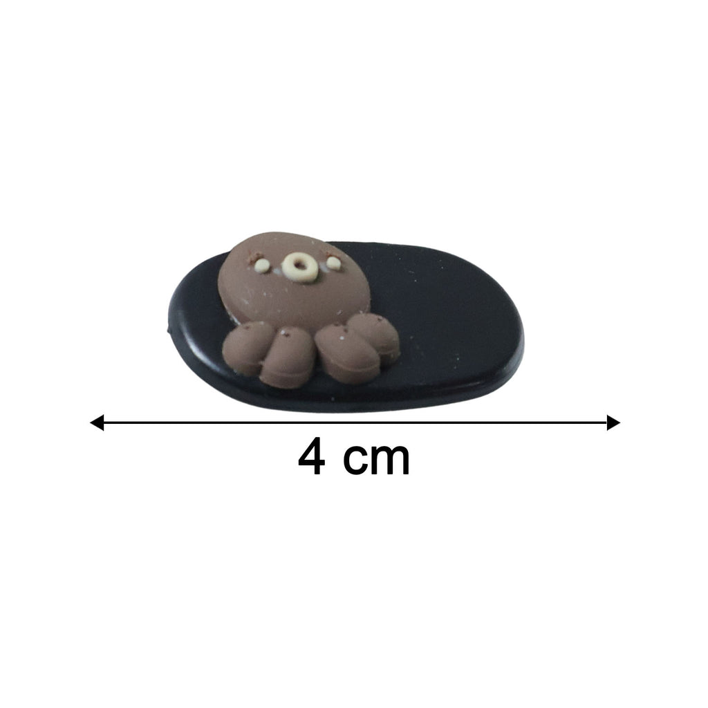 Cute Cartoon Bear Design Hair Clip Set (4 Pc)