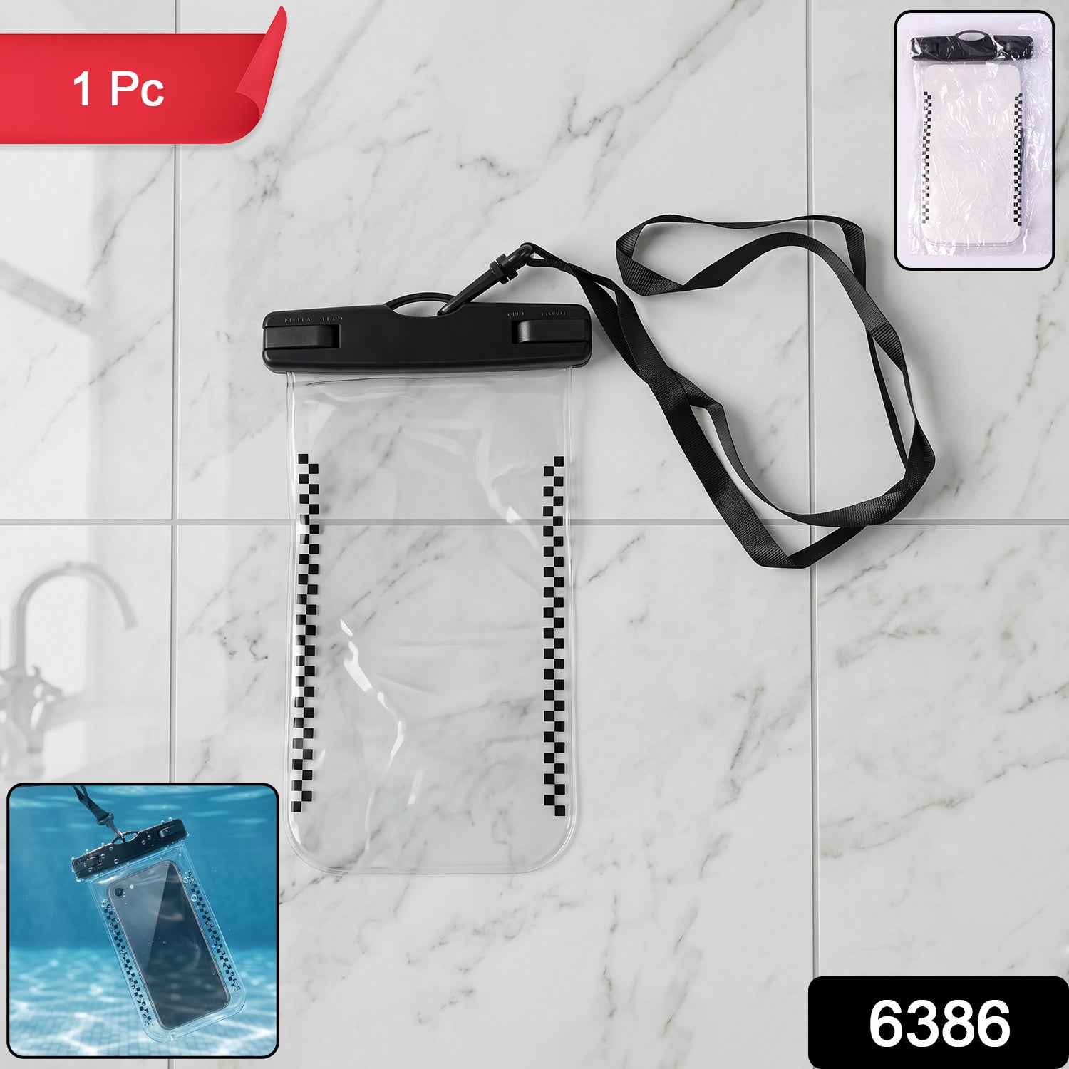 Waterproof Mobile Pouch Cover  1 Pc Universal Sealed Phone Case With Lanyard