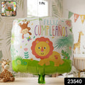 Jungle Theme Lion Birthday Foil Balloon (1 Pc)