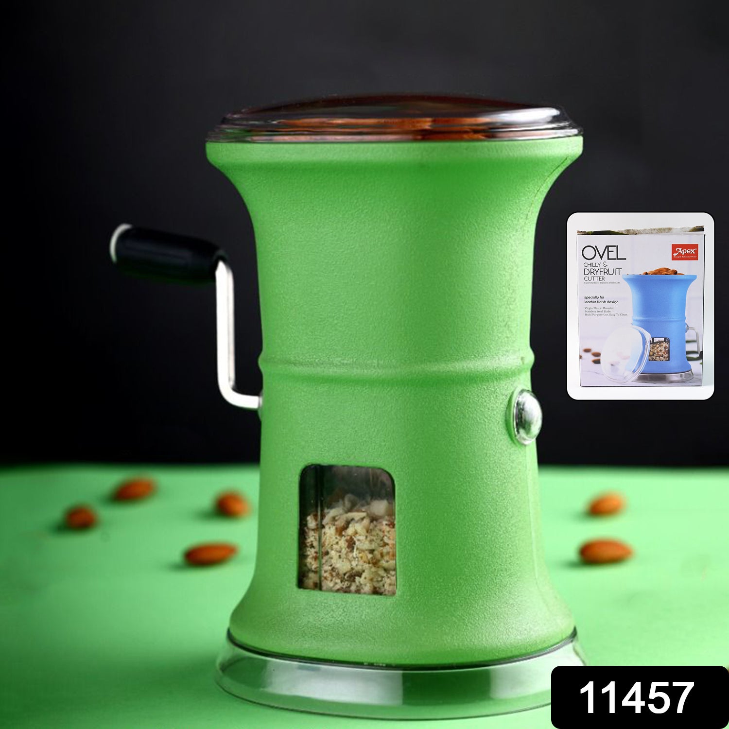 Apex Ovel Manual Chilly  Dry Fruit Cutter Grinder