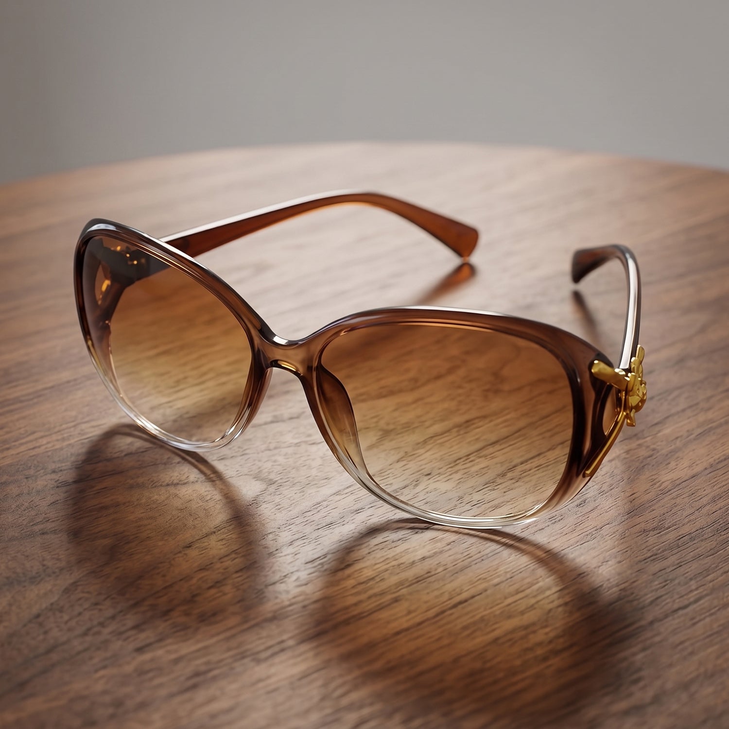 Stylish Oversized Fashion Sunglasses For Women With Gradient Tinted Lenses (1 Pc)