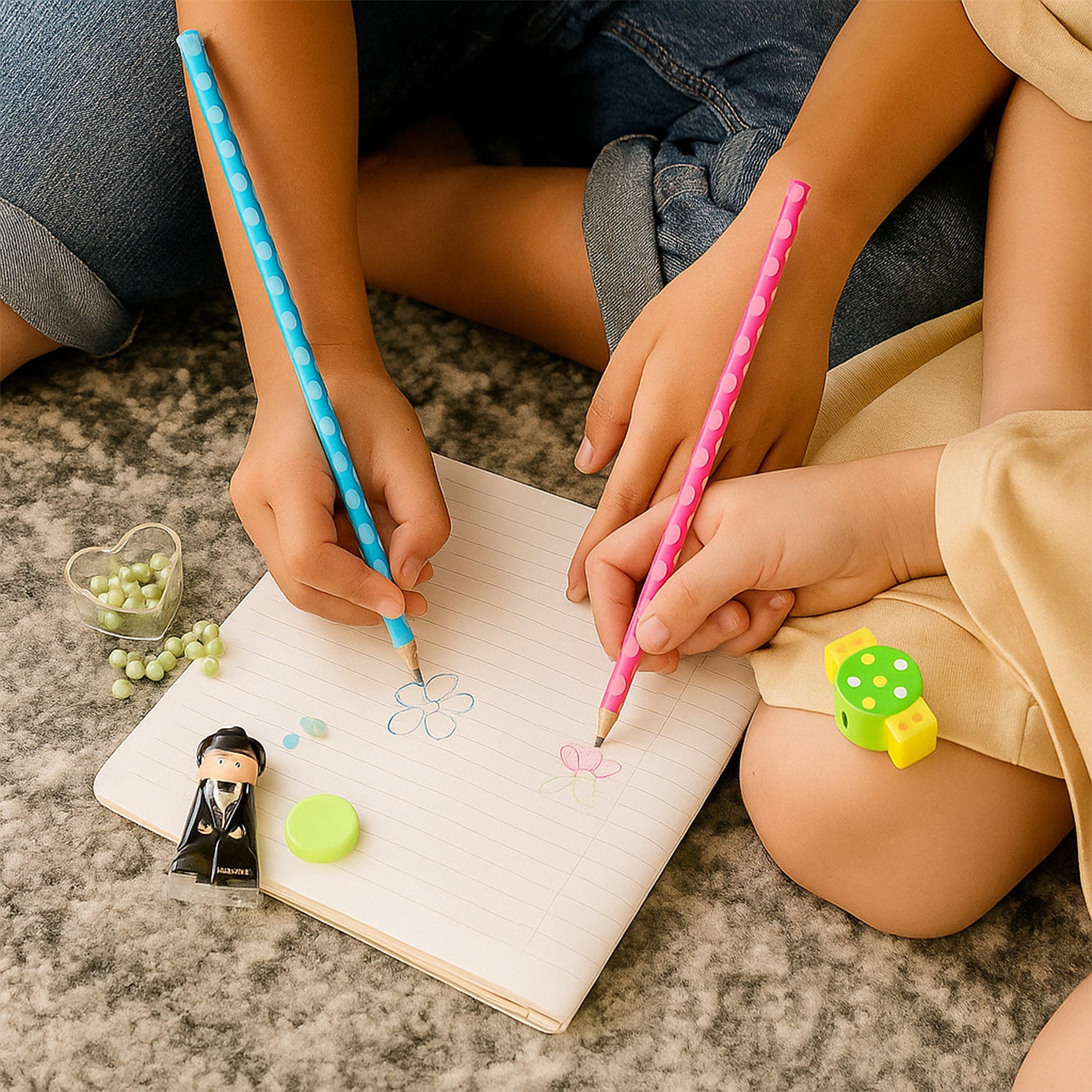 Fun Candy Design Pencil Set With Accessories Set (1 Set )