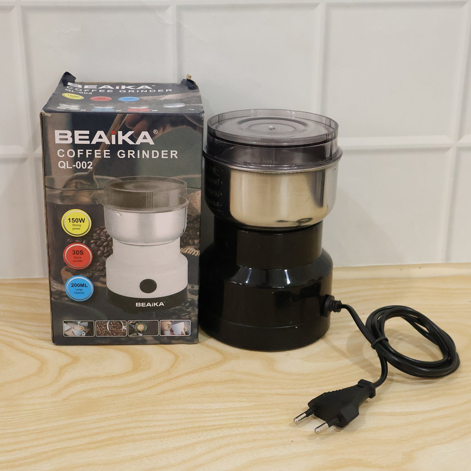 Electric Coffee Grinder Stainless Steel Blade Spice Grinder Machine (1 Pc)