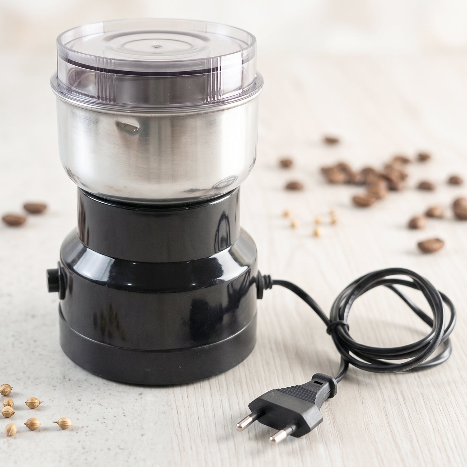 Electric Coffee Grinder Stainless Steel Blade Spice Grinder Machine (1 Pc)
