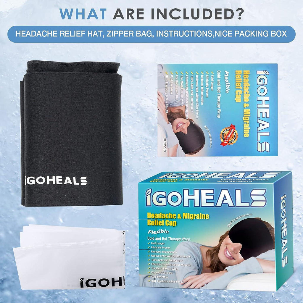 Hot  Cold Therapy Headache Relief Cap (1 Pc)