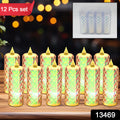 Festive Lighting For Any Occasion 12 Pack Led Tealight Candles