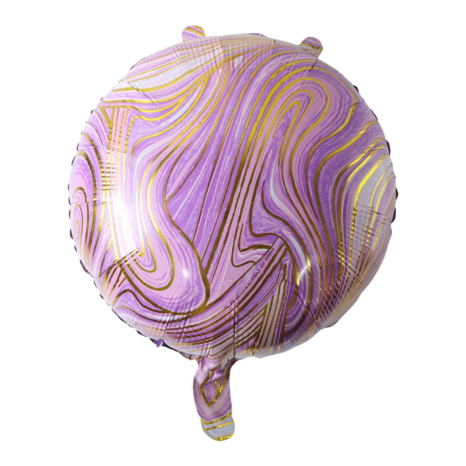 Round Marble Design Foil Balloon For Party Decoration (1 Pc)