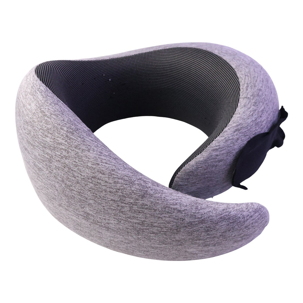 Soft Travel Neck Pillow Memory Foam U-shaped Support Pillow For Flights (1 Pc)