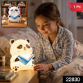 Panda Reading Led Night Light Cute Silicone Bedside Lamp For Kids (1 Pc)