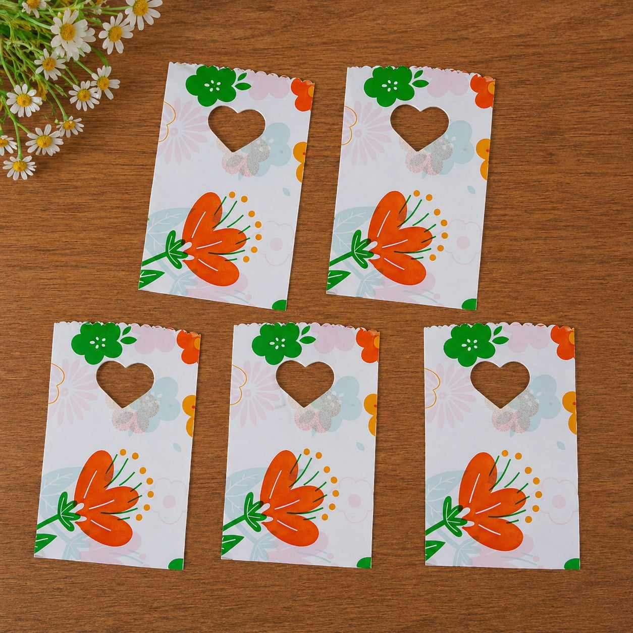 Printed Korean Gift Pouch (19 x 14 cm) | Cute Designer Packaging Bags for Chocolates, Return Gifts & Small Hampers | Assorted Designs Available - Image 4