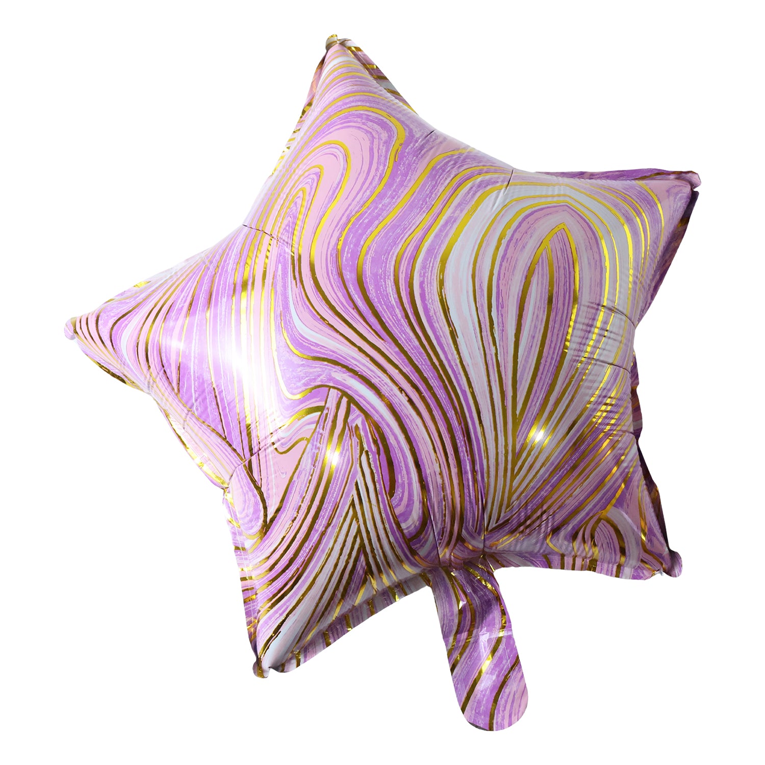 Star Marble Design Foil Balloon For Party Decoration 1 Pc
