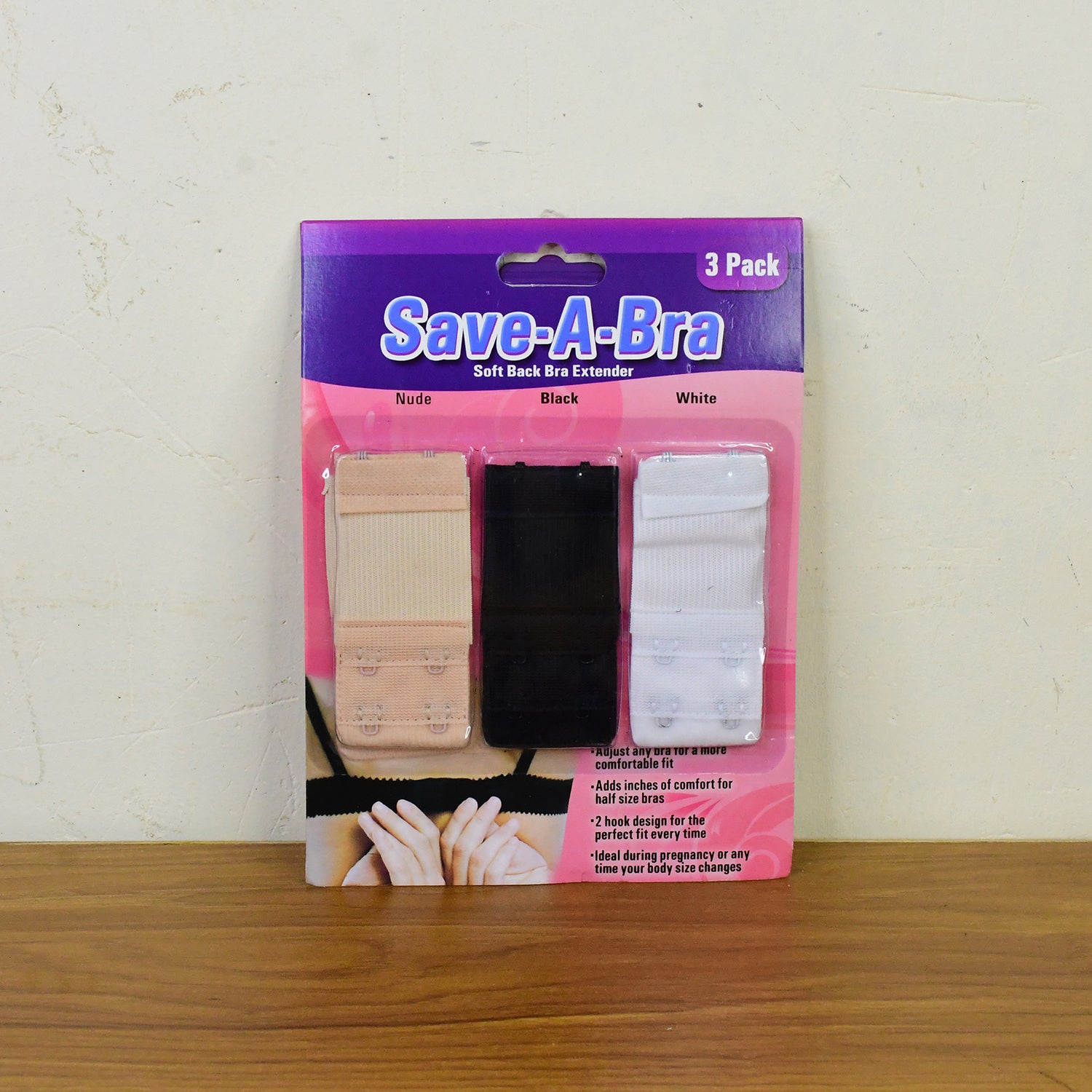 Adjustable 3-piece Bra Extender Set With 2-hook