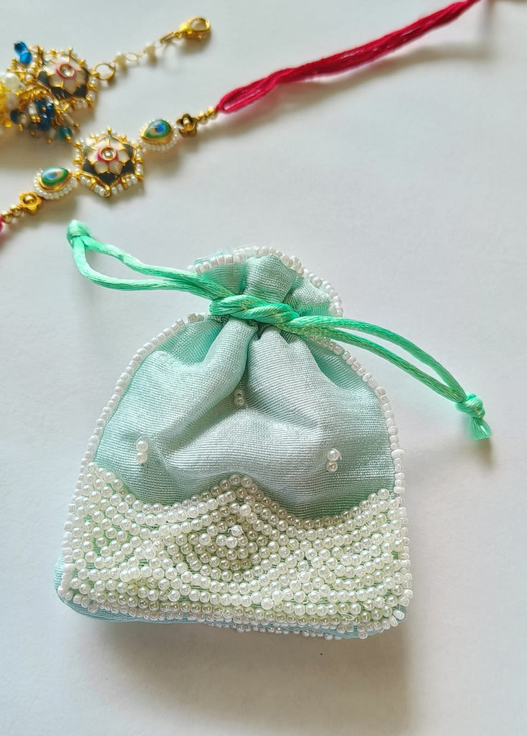 Small mini Jute Potli Bags Coin Pouch for Marriage, Return, Birthday Gifting | Handmade Bags for functions, Rakhi,Raksha bandhan,Gifts Packing, jewellery, Sweets, Dry fruits, chocolate, Party. - Image 2