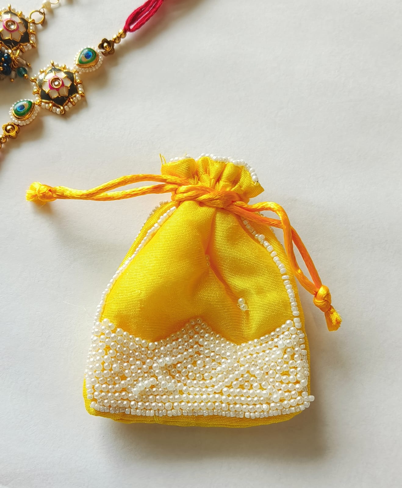 Small mini Jute Potli Bags Coin Pouch for Marriage, Return, Birthday Gifting | Handmade Bags for functions, Rakhi,Raksha bandhan,Gifts Packing, jewellery, Sweets, Dry fruits, chocolate, Party. - Image 3
