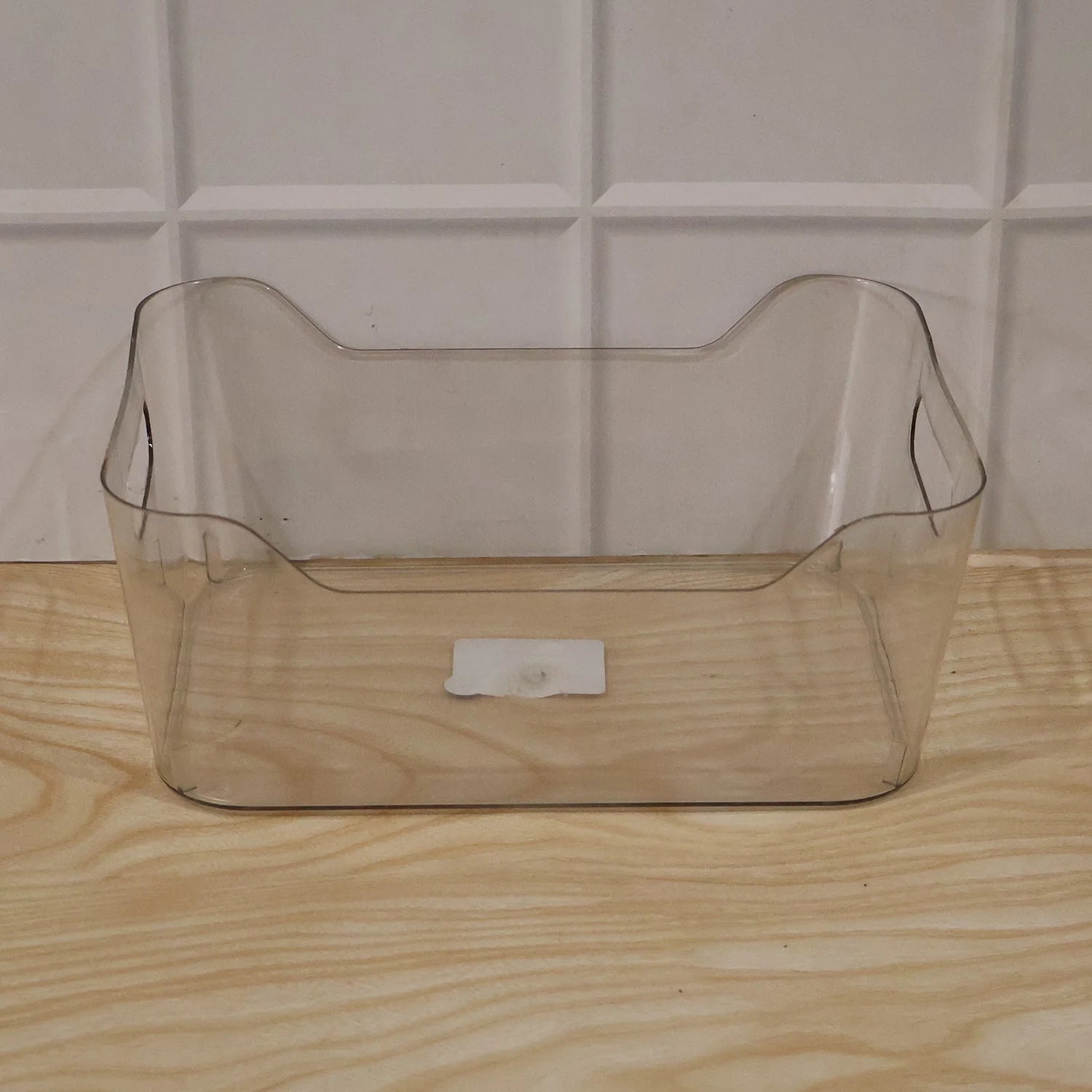Transparent Plastic Storage Box Organizer With Handle For Fridge Pantry (1 Pc)