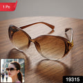 Stylish Oversized Fashion Sunglasses For Women With Gradient Tinted Lenses (1 Pc)