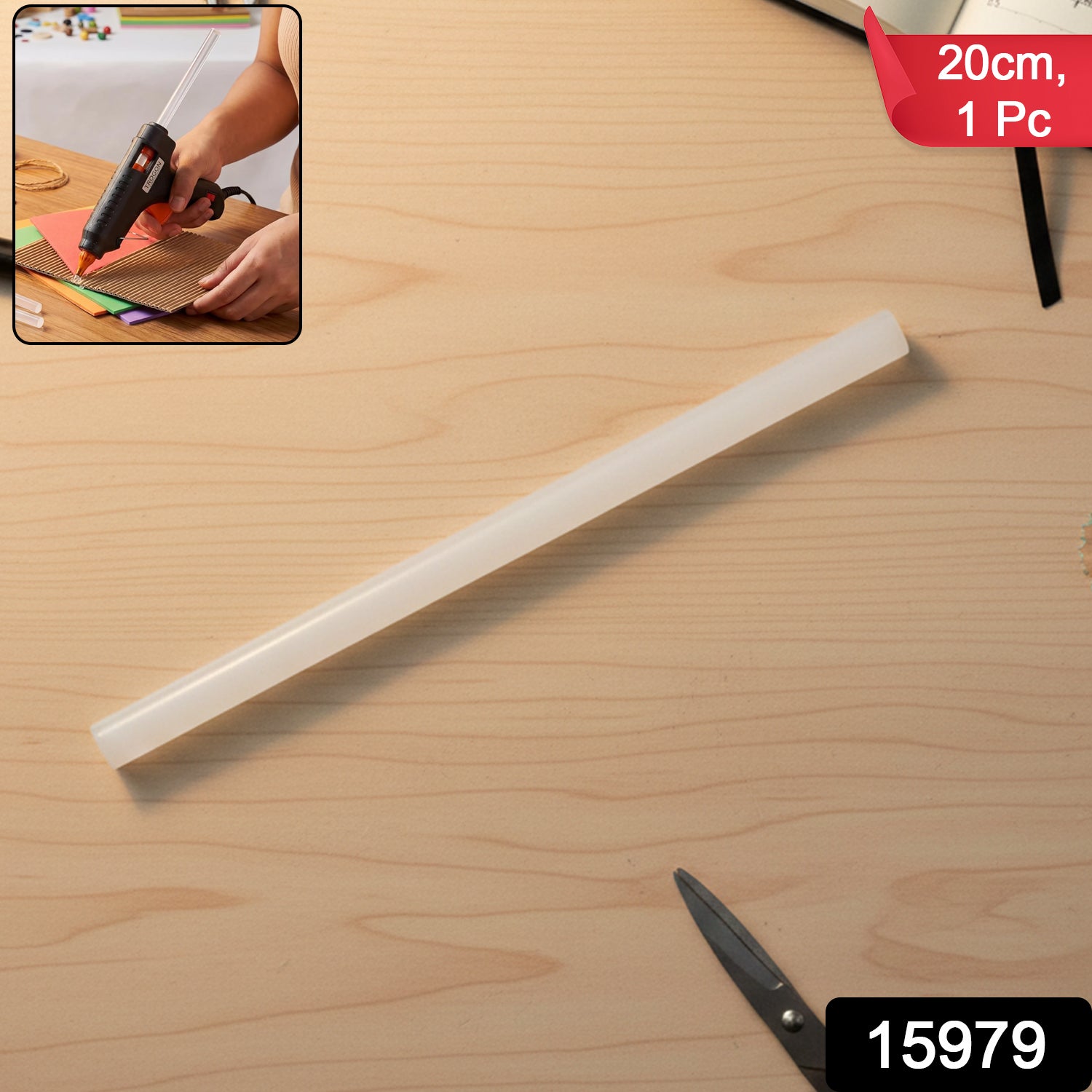 Long Size Hot Melt Glue Stick 20 Cm (1 Pc)