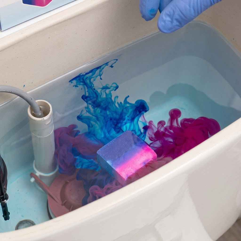 Bathroom Toilet Bowl Cleaning Block Dual Colour Flush Tank Cleaner (1 Pc)