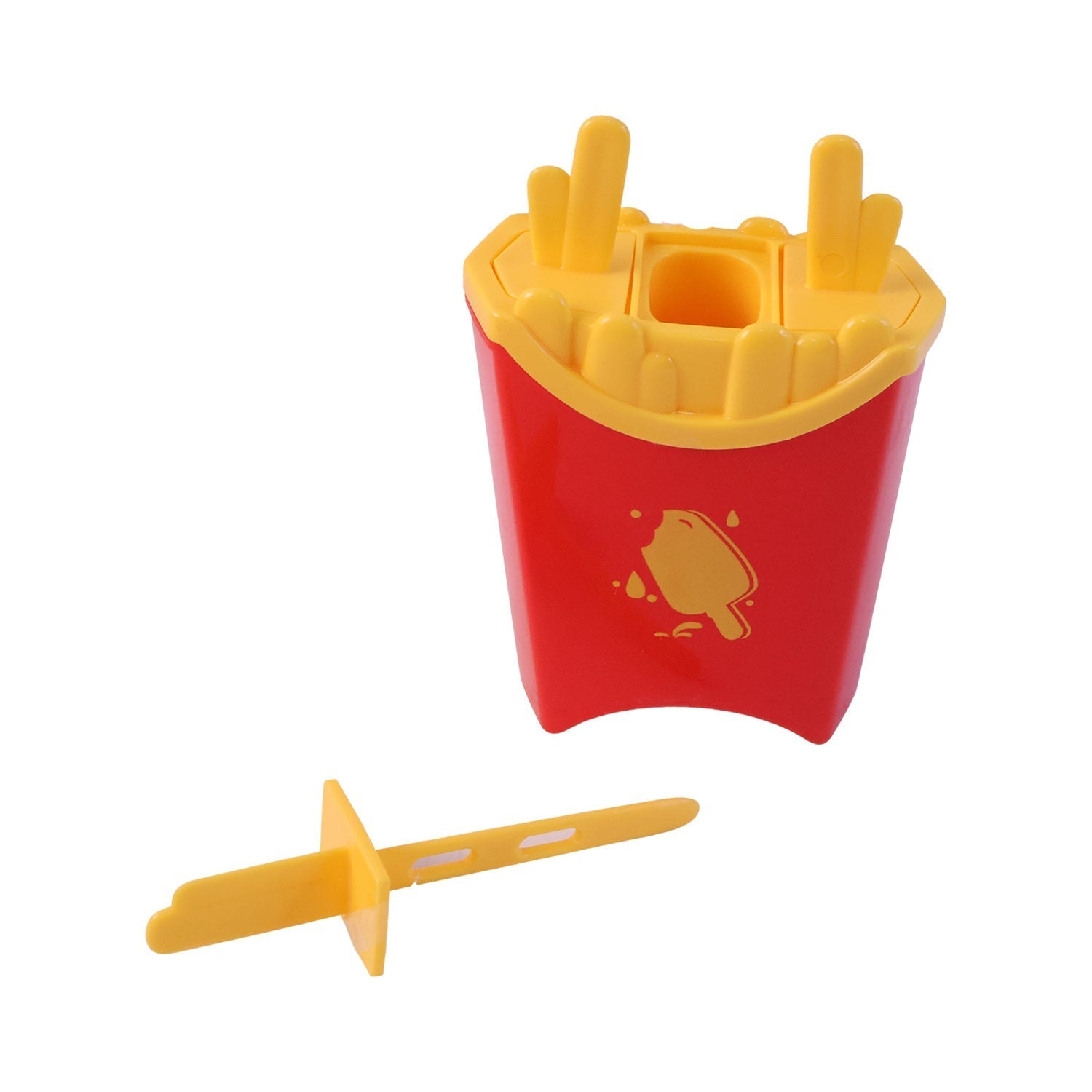 French Fries Shape Ice Popsicle Mould Set Reusable Kulfi Ice Cream Maker (3 Mold)