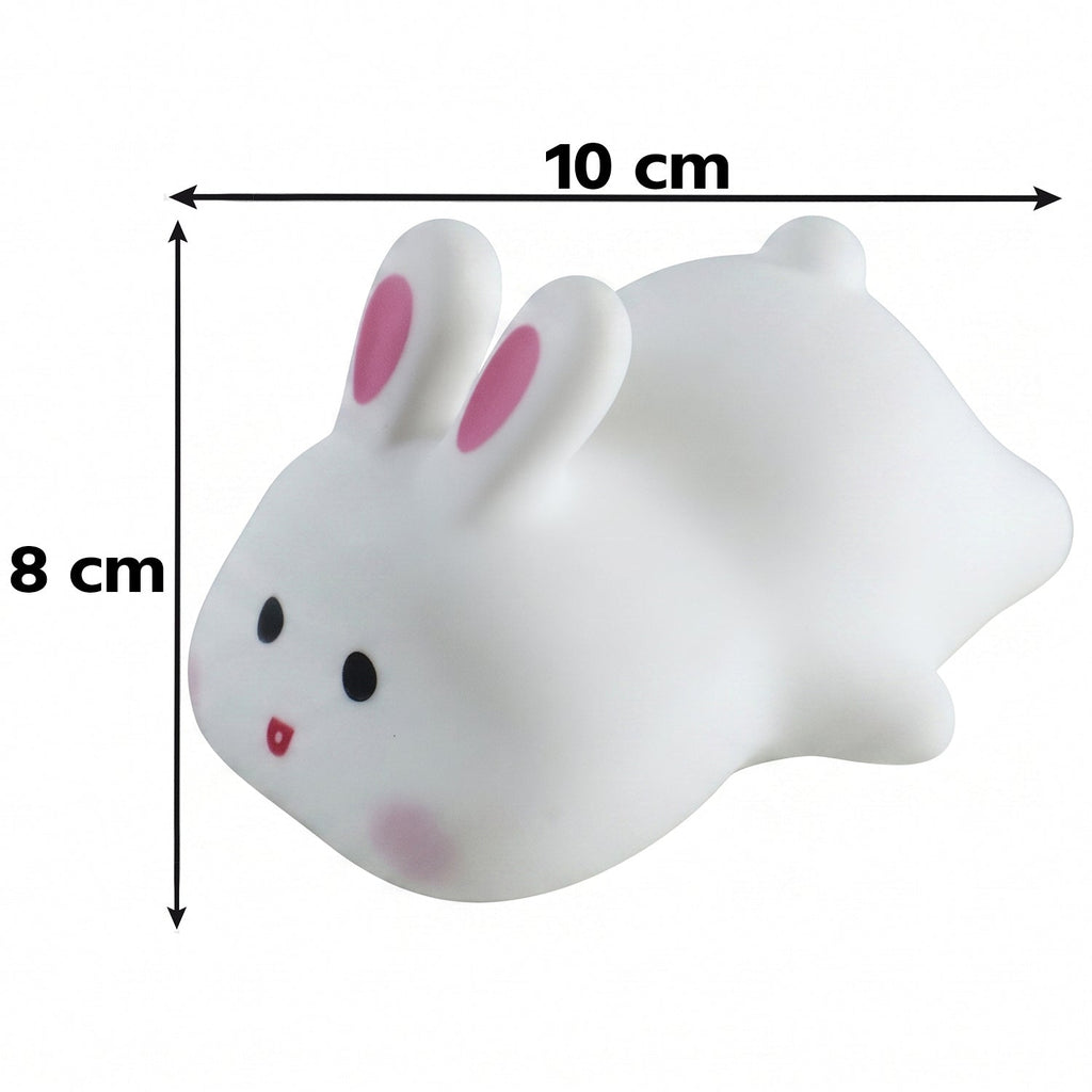 Rabbit Led Night Light Cute Silicone Bunny Bedside Lamp For Kids (1 Pc)