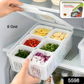5598 Fridge Storage Boxes Freezer Storage Containers Container For Kitchen Storage Set Storage In Kitchen Vegetable Storage Draining Crisper Refrigerator Food Box (1 Pc)